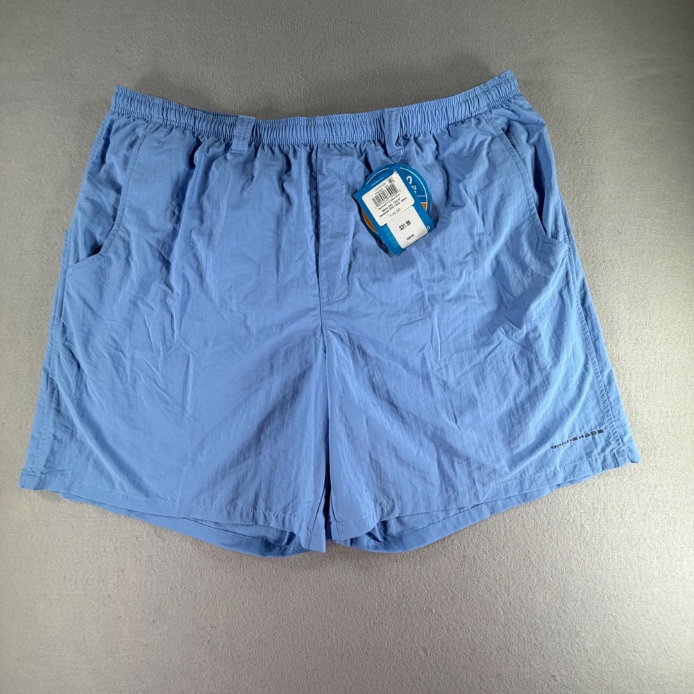Columbia PFG Backcast III Water Short Mens XXL Light Blue Fishing Swim Trunk New